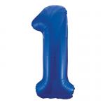 34inch Blue Number 1 Foil Balloon 55741