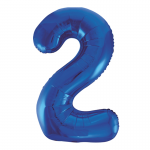 34inch Blue Number 2 Foil Balloon 55742