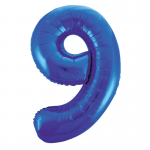 34inch Blue Number 9 Foil Balloon 55749