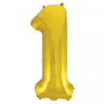 34inch Gold Number 1 Foil Balloon 53831