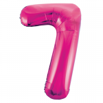34inch Pink Number 7 Foil Balloon 55737