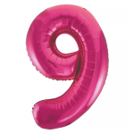 34inch Pink Number 9 Foil Balloon 55739