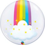 24IN RAINBOW CLOUDS DECO BUBBLE 071444130363 13036